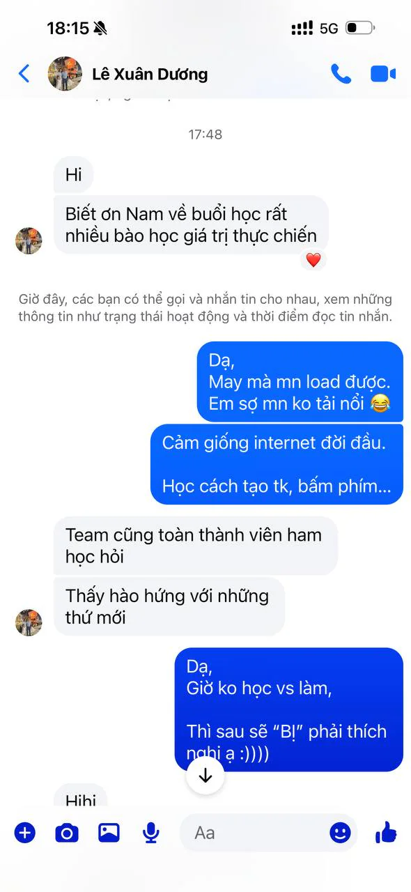 Ảnh phản hồi của Lê Xuân Dương